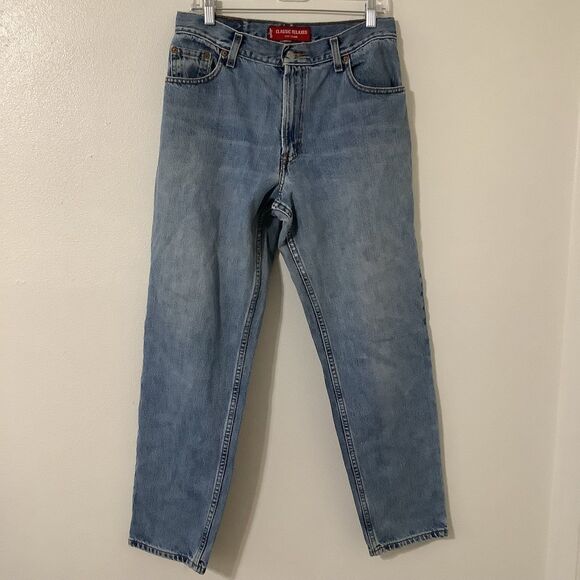 Levis 550 Womens Jeans Blue Classic Relaxed Fit Tapered Light Wash Size Size 12M - Picture 1 of 10